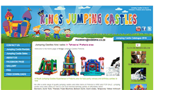 Desktop Screenshot of kingsjumpingcastles.co.za